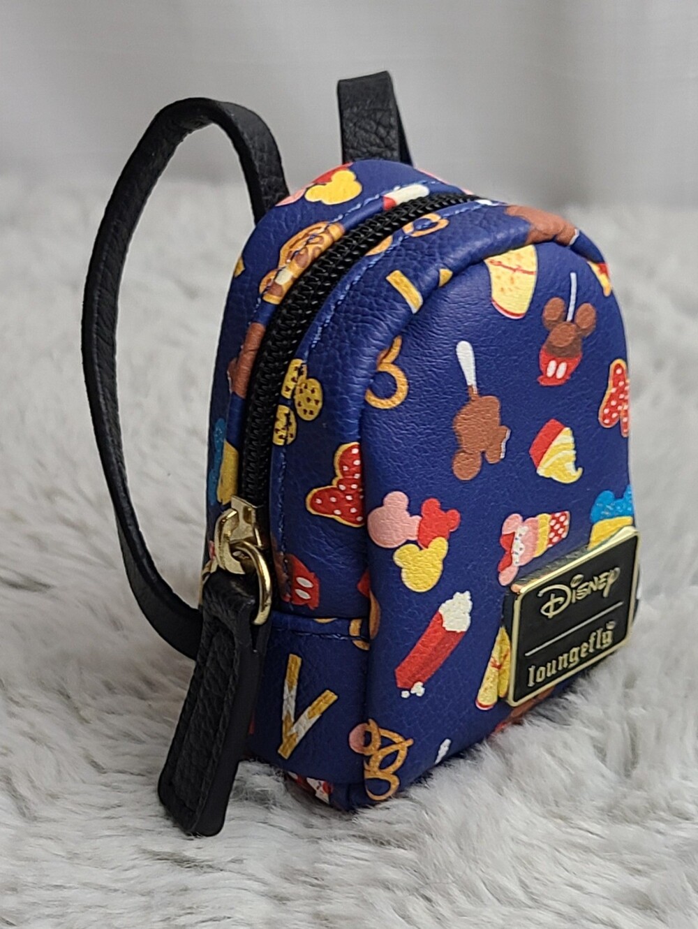 Loungefly Kids Navy Snack Print Mini/micro Backpack Coin Purse, Keychain, Charm